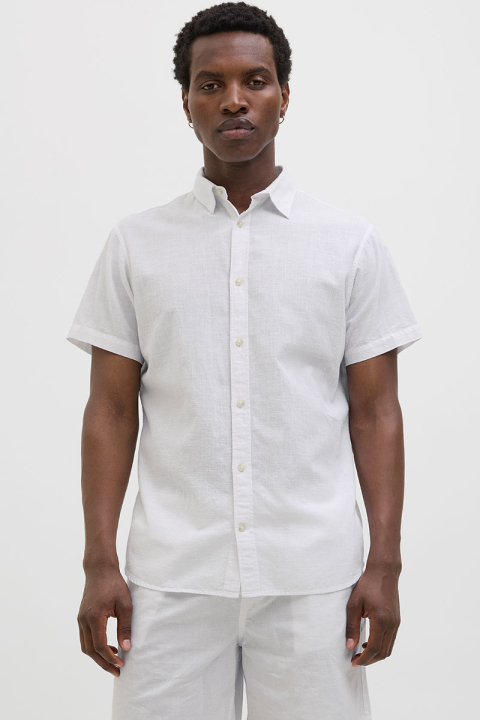 Jack & Jones Summer Linen Shirt SS White