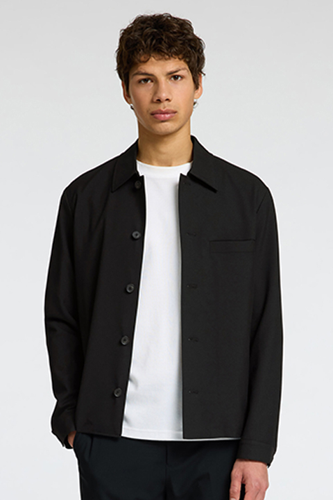 Selected Robert Regular Overshirt Black