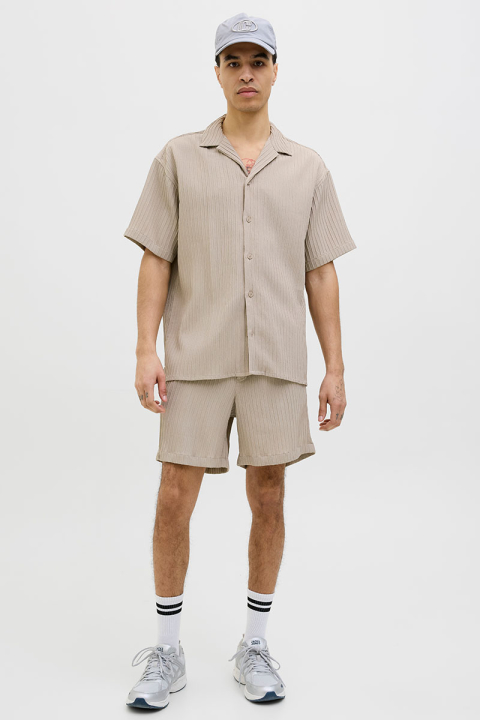 Jack & Jones Massimo Resort Shirt SS Oxford Tan