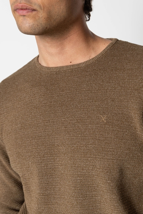 Clean Cut Copenhagen Oscar knit Brown Melangè