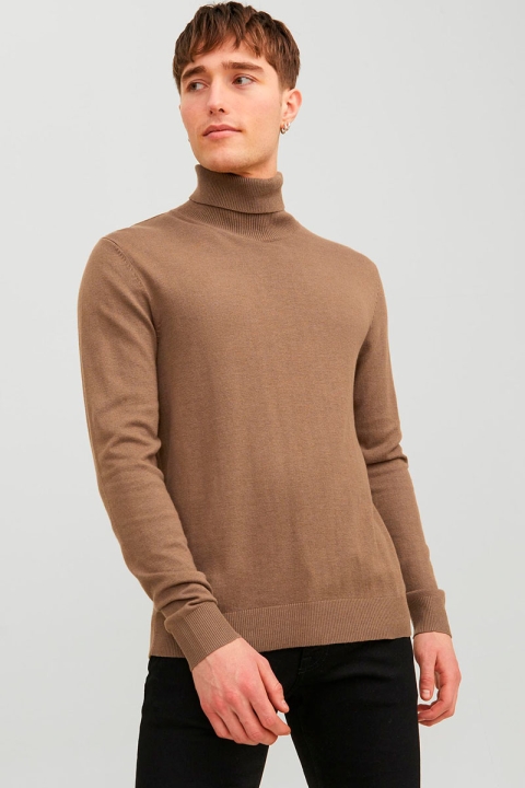 Jack & Jones Emil Knit Roll Neck Otter