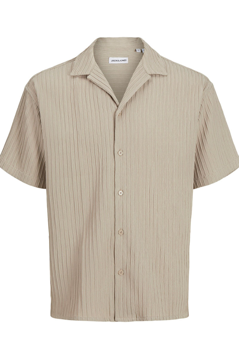 Jack & Jones Massimo Resort Shirt SS Oxford Tan