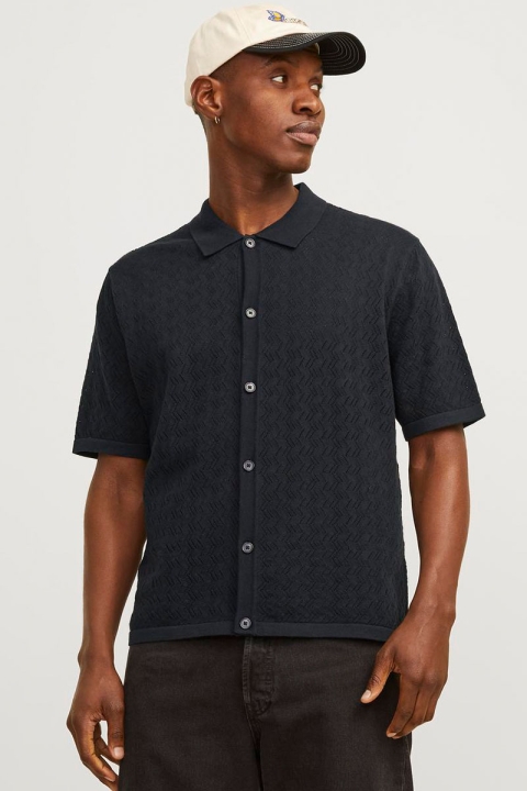 Jack & Jones Noto Knit SS Polo Black