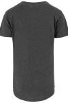 URBAN CLASSICS Shaped Long Tee Charcoal