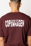 Clean Cut Copenhagen Clean organic T-shirt Dark Plum