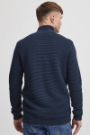 Solid Valencia Knit Full  Zip Insignia Blue