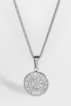 Northern Legacy Minimal Vegvisir Halsband Sølvtonet