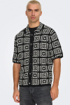 ONLY & SONS Bart Relax SS Knit Shirt Black