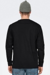 ONLY & SONS Fred Oversize LS Tee Black