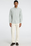 Selected Slim Sun Linen Shirt LS Iceberg Green / White