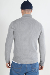 Solid Valencia Knit Full  Zip Light Grey Melange