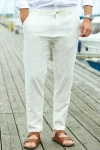 Selected Brody Linen Pants Cloud Dancer