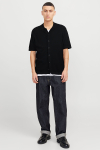 Jack & Jones Emil Knit Structure Shirt SS Black