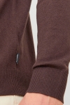 Jack & Jones Emil Knit Roll Neck Seal Brown