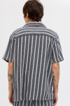 Jack & Jones Coba Stripe Resort Shirt SS Ocean Cavern