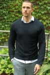 JEFF GREYSON CREW KNIT Black