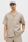 Jack & Jones Massimo Resort Shirt SS Oxford Tan