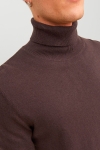 Jack & Jones Emil Knit Roll Neck Seal Brown