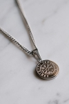 Northern Legacy Minimal Vegvisir Halsband Sølvtonet