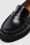 Selected Hugo Leather Penny Loafer Black