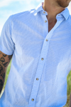 Jack & Jones Summer Shirt SS Cashmere Blue Stripe