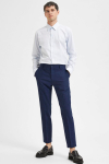 Selected SLIM OASIS LINEN PANTS Dark Navy