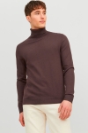 Jack & Jones Emil Knit Roll Neck Seal Brown