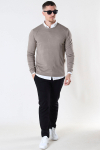 JEFF GREYSON CREW KNIT Dark Beige