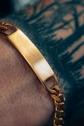 Sequence Tag Armbånd Guld ton