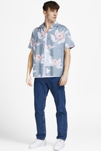 JPRBLUWAIKIKI RESORT SHIRT S/S RELAX Kentucky Blue