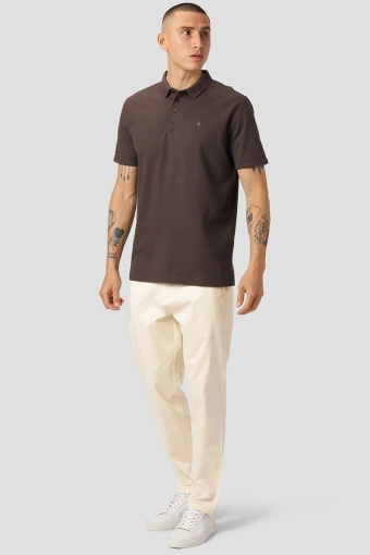 Silkeborg Stretch Polo Dark Brown