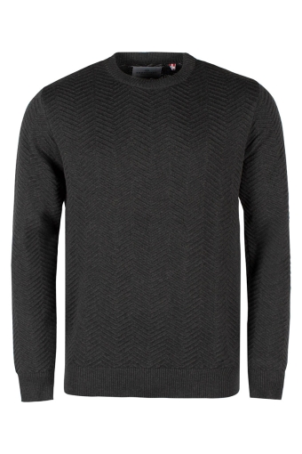 Carlo Cotton knit Charcoal Mix