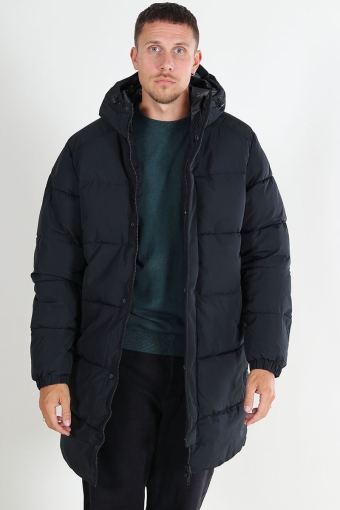 Bradley Long Puffer Hood Black