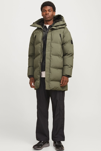 Alpha Long Puffer Dusty Olive