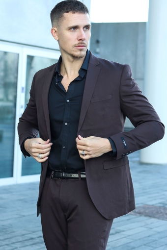 FRANCO Kostym Black Coffee SUPER SLIM FIT