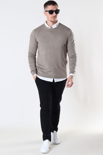 GREYSON CREW KNIT Dark Beige