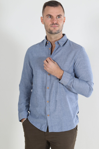 Johan Diego Cotton shirt Navy Mix