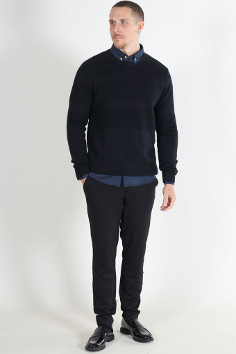 Hannes Cotton knit Black