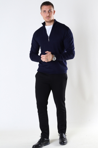 FRANKIE HALF ZIP KNIT Navy