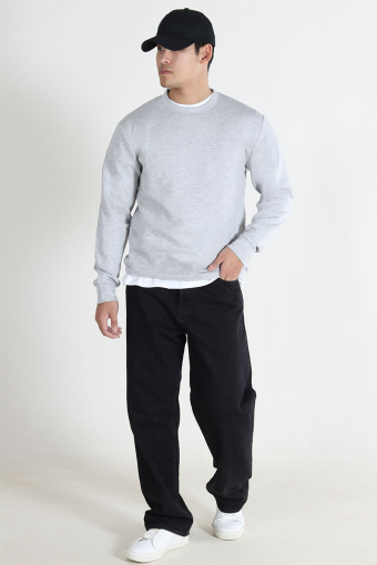 Emanuel Soft Crew Neck Sweat Light Grey Mel