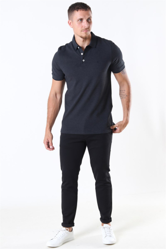 PAULOS POLO SS Dark Grey Melange SLIM FIT - MELANGE