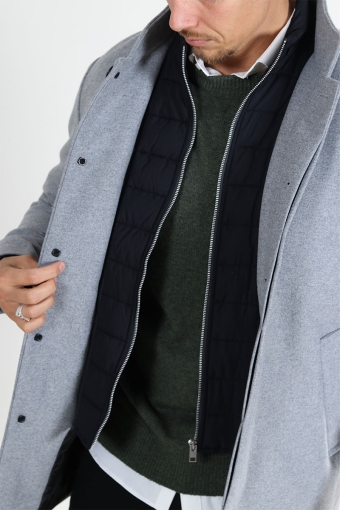 Harrison Wool Jacket  Light Grey Melange