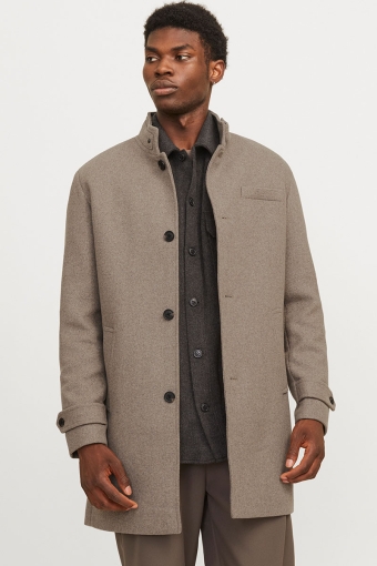 Melton Wool Coat Greige