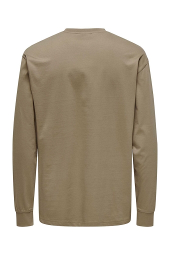 Fred Oversize LS Tee Desert Taupe