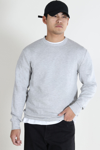 Emanuel Soft Crew Neck Sweat Light Grey Mel