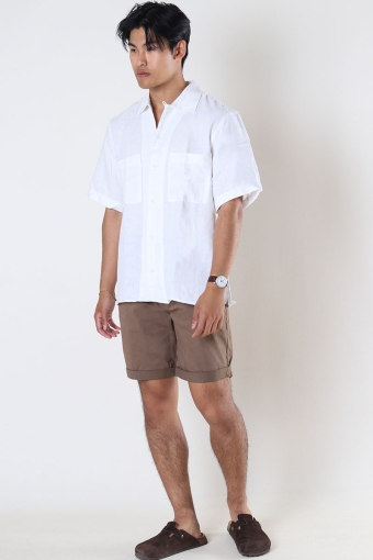 Camp Linen Resort Shirt SS Bright White