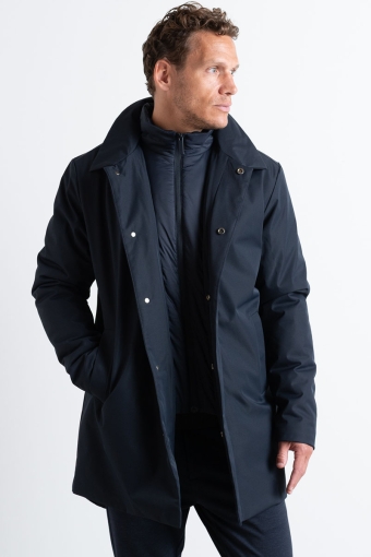 Blake Mix Coat Dark Navy