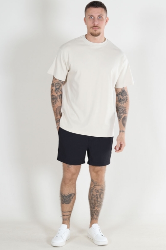 Ted Seersucker Swim Shorts Black