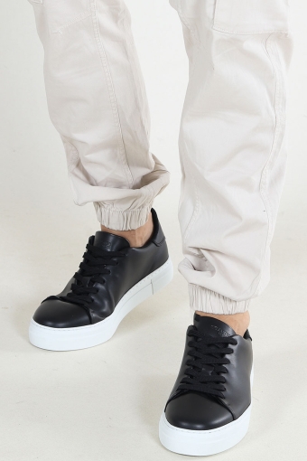 DAVID CHUNKY LEATHER SNEAKER Black