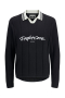 Jack & Jones Winter Sport Knit Polo Black